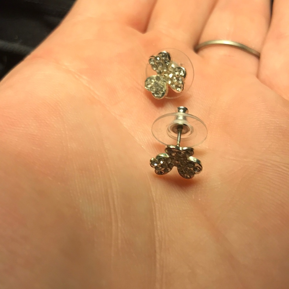 Cute three leave clover earrings